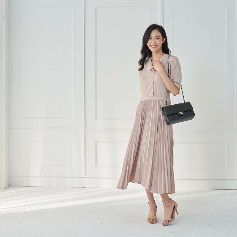 多層次百褶洋裝-1