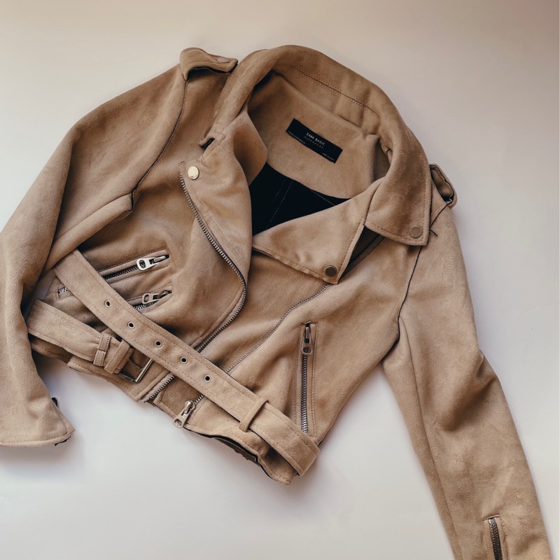 麂皮騎士外套-0