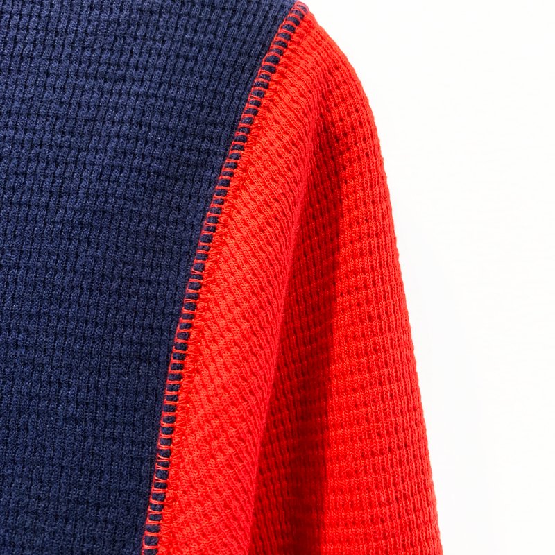 POLO Ralph Lauren 長袖柔軟舒適上衣 深藍色 袖子紅綠雙色 針織LOGO牌 長T【壽司羊羊】二手衣-3