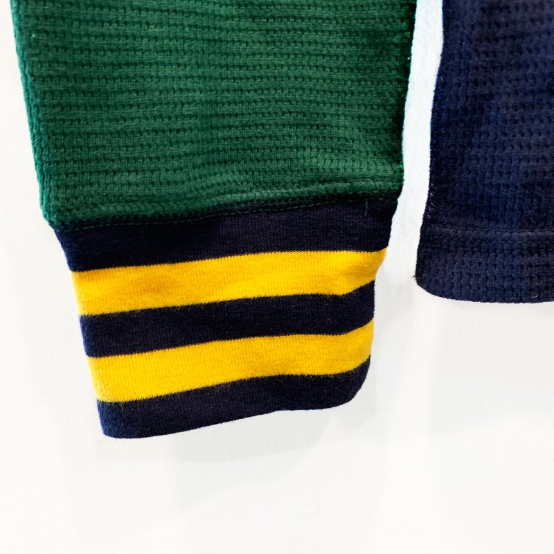 POLO Ralph Lauren 長袖柔軟舒適上衣 深藍色 袖子紅綠雙色 針織LOGO牌 長T【壽司羊羊】二手衣-4