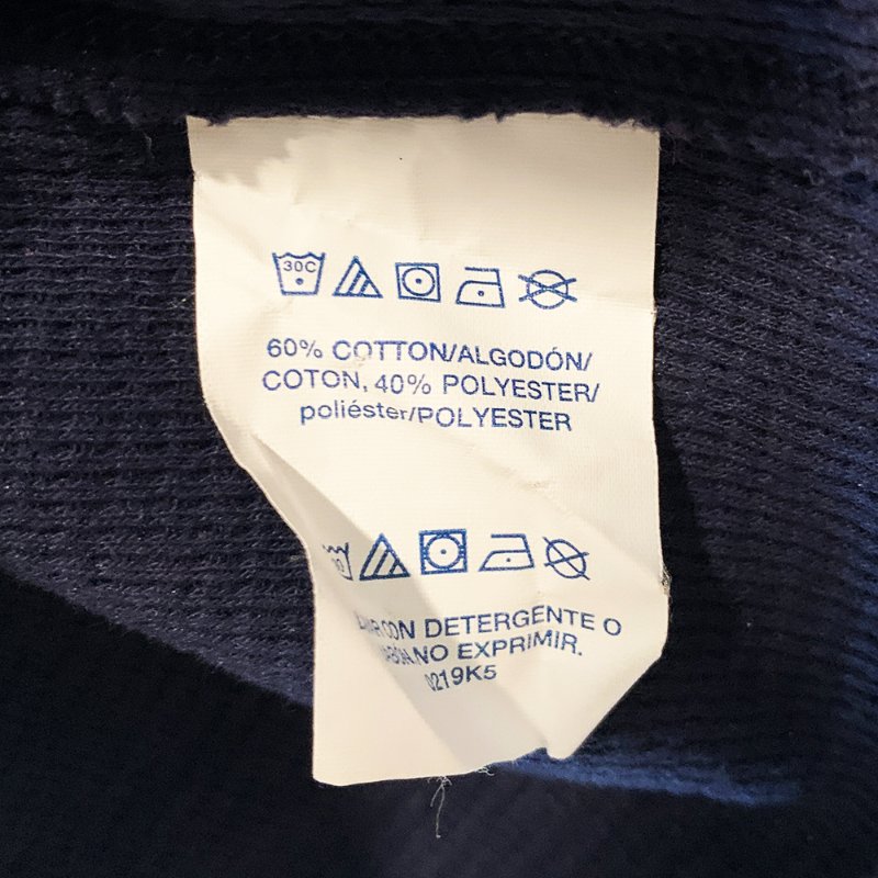 POLO Ralph Lauren 長袖柔軟舒適上衣 深藍色 袖子紅綠雙色 針織LOGO牌 長T【壽司羊羊】二手衣-7