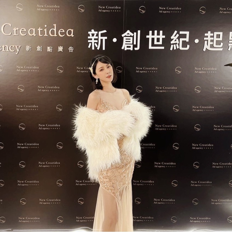 尾牙玫瑰金精緻釘珠亮片刺繡美人魚長洋裝 小禮服-1