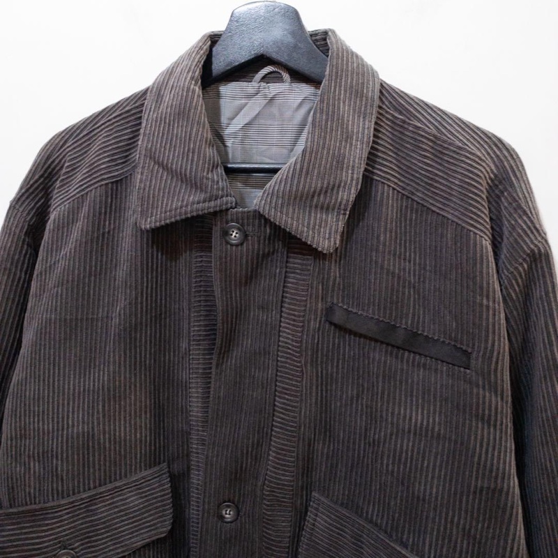 日本灰色燈芯絨工作夾克 古著 二手選物 Vintage-3