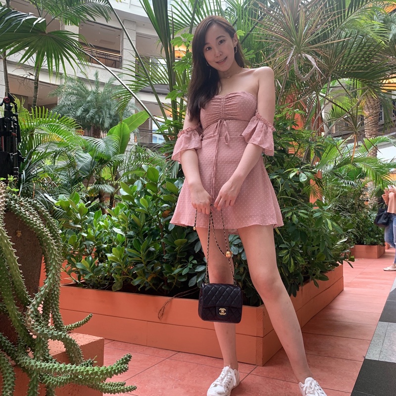 scrappykoko 粉色天使雪紡洋裝-1