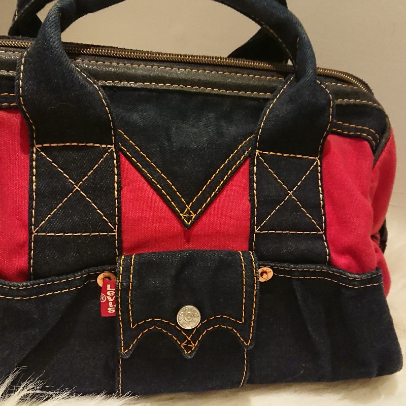 ⓋⒾⓃⓉⒶⒼⒺ Levi's 復古牛仔拼接醫生包-5