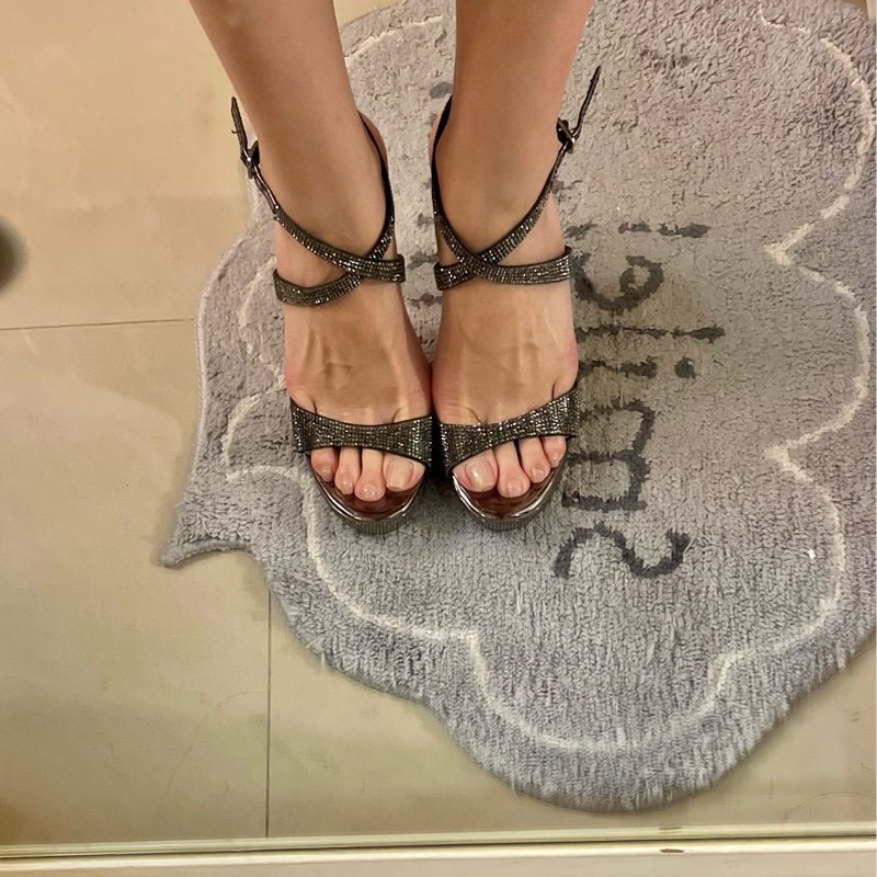 STEVE MADDEN 全滿版水鑽繞腳踝高跟鞋-0