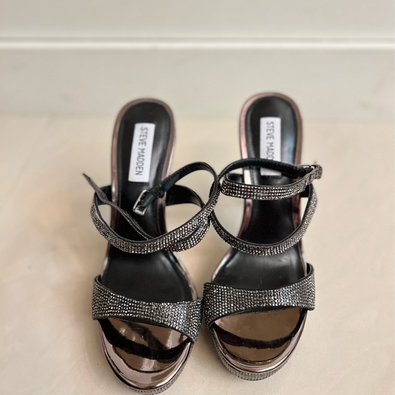 STEVE MADDEN 全滿版水鑽繞腳踝高跟鞋-2