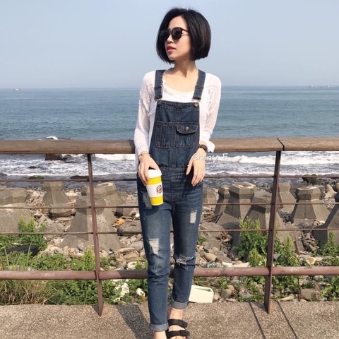 無敵顯瘦吊帶褲