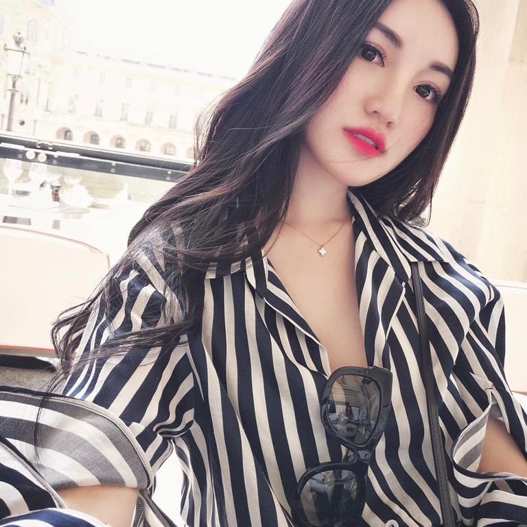 條紋長版綁帶襯衫-2