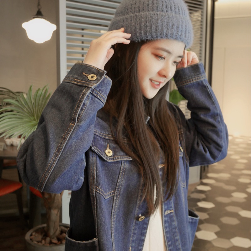 羊羔毛領牛仔外套-3