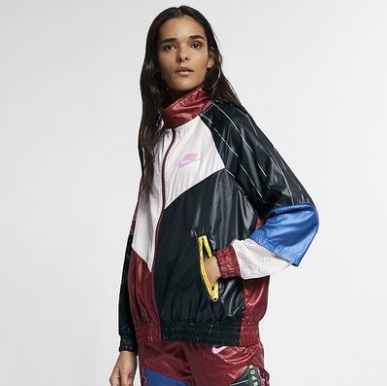 [全新］nike，nsw，kicks Lounge 網紅款時尚拼接防風外套-1