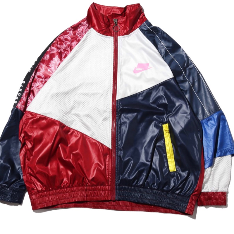 [全新］nike，nsw，kicks Lounge 網紅款時尚拼接防風外套-3