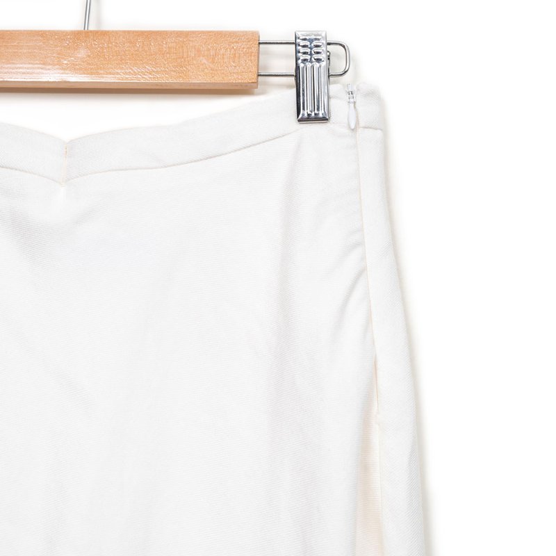 【房業涵私服】Massimo Dutti 白色不規則設計長裙-2