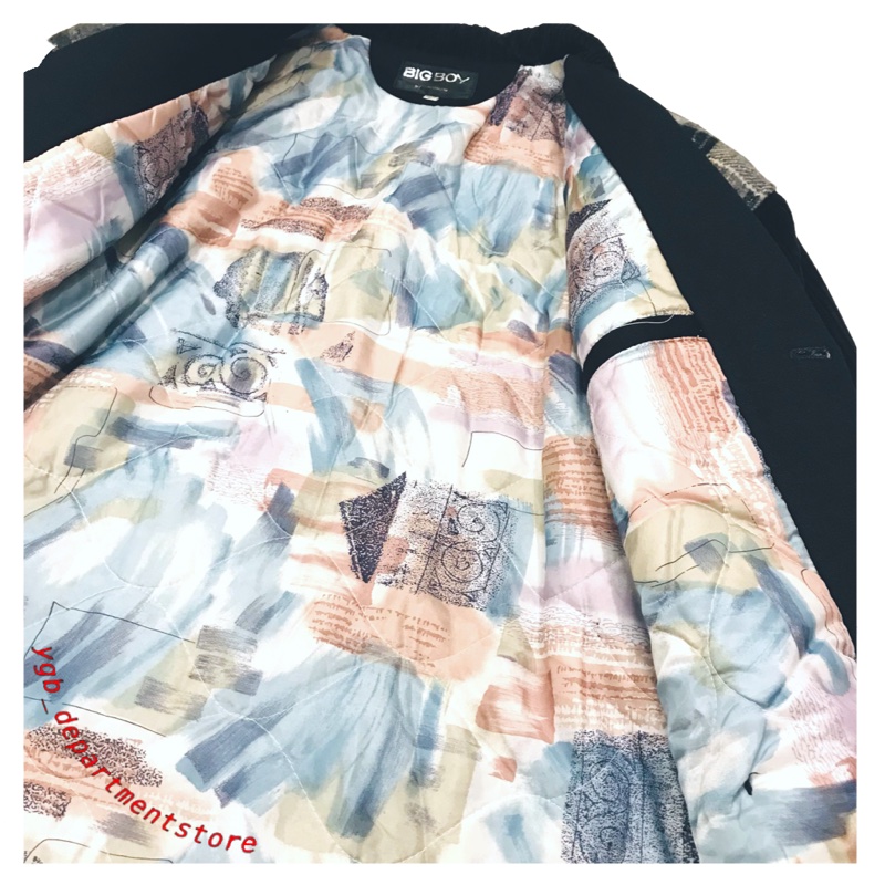 🌞vintage🌞Big Boy by Jiaulen灰黑格紋古着夾克外套(๑•ૅㅁ•๑)美式日系復古辣妹個性90s-5