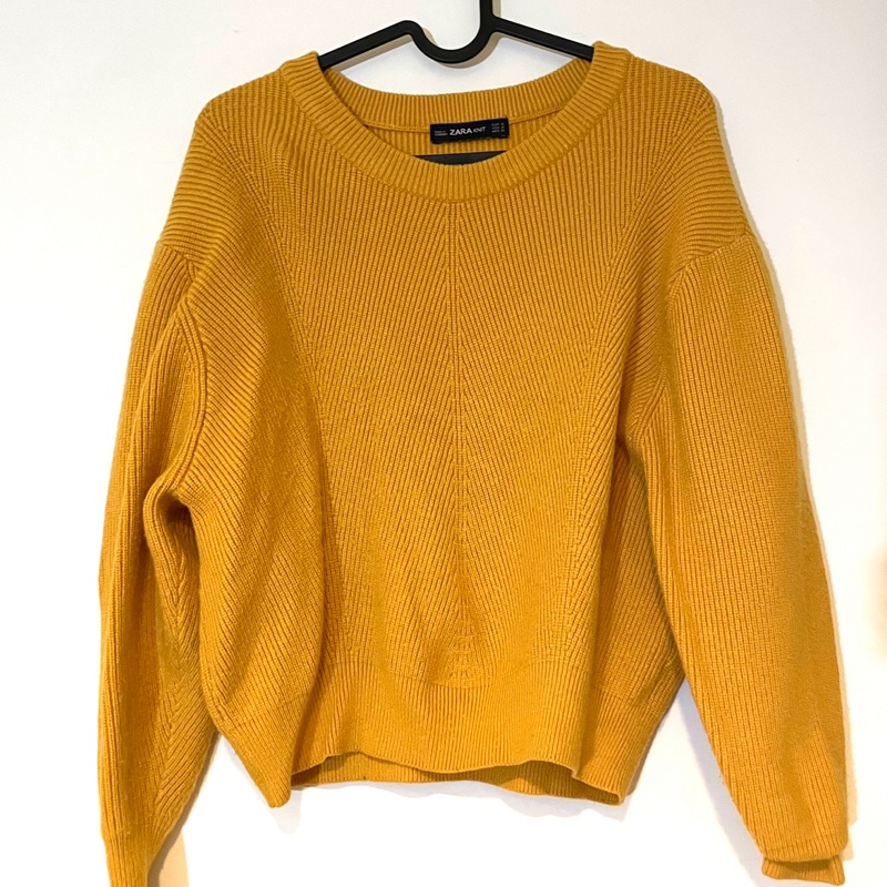 Zara薑黃毛衣-0