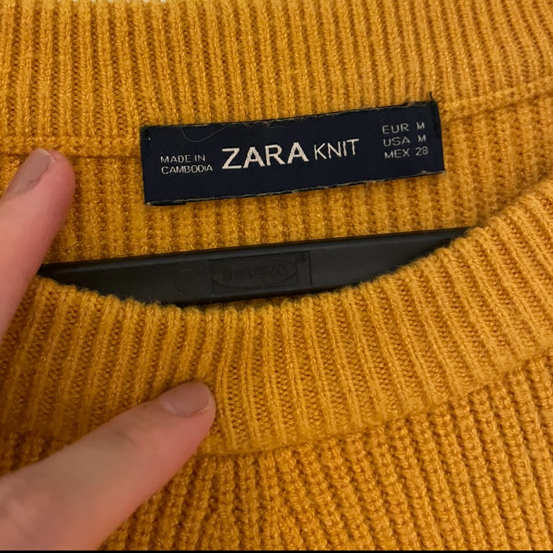 Zara薑黃毛衣-2
