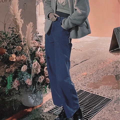 Net牛仔寬褲