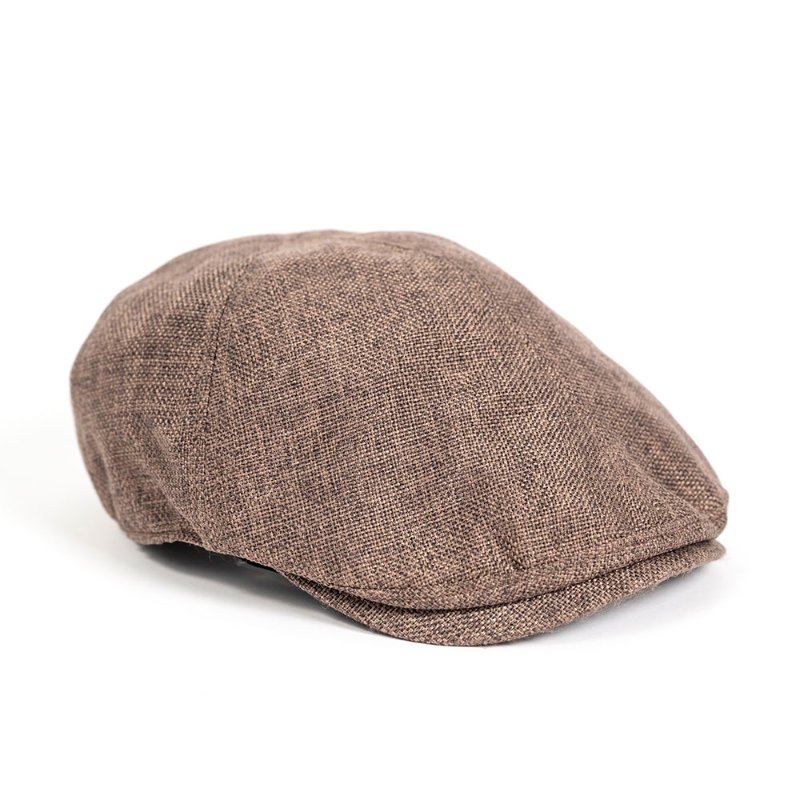 【陳怡君私服】黑色英倫格紋毛呢報童帽+摩卡色小偷帽-5