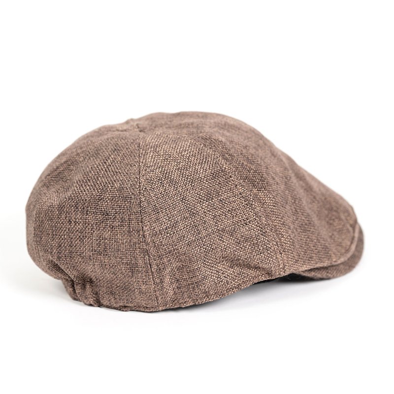 【陳怡君私服】黑色英倫格紋毛呢報童帽+摩卡色小偷帽-6