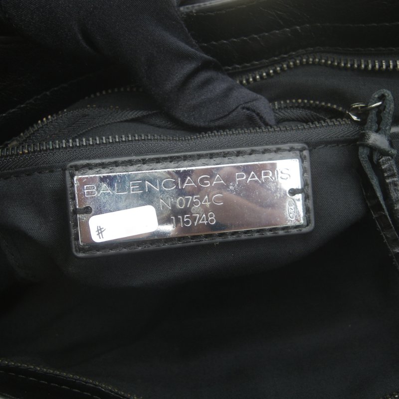 【老時光 OLD-TIME】早期二手老包義大利製BALENCIAGA機車包-4