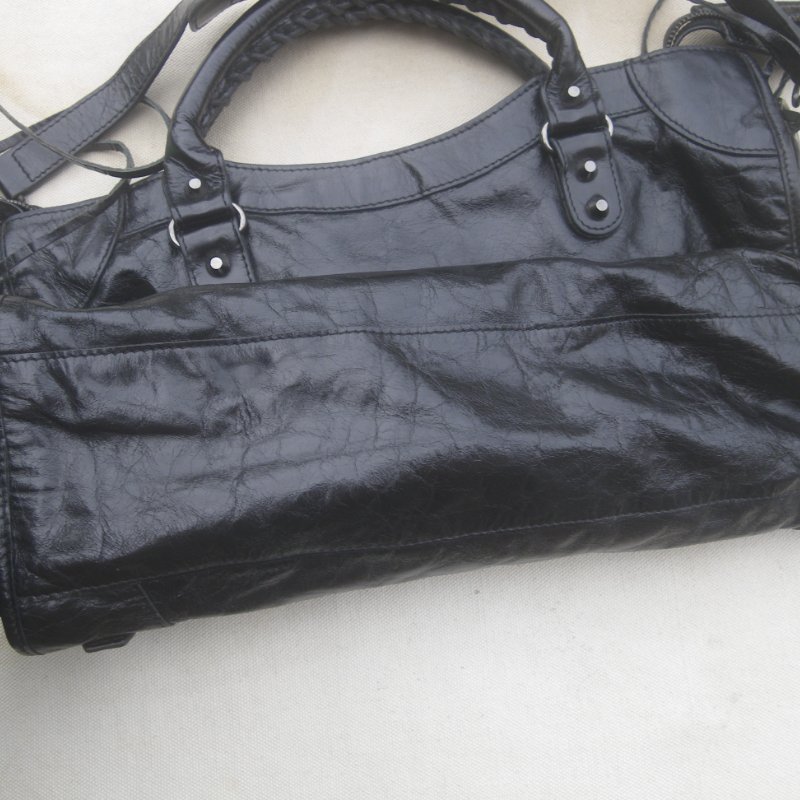 【老時光 OLD-TIME】早期二手老包義大利製BALENCIAGA機車包-8