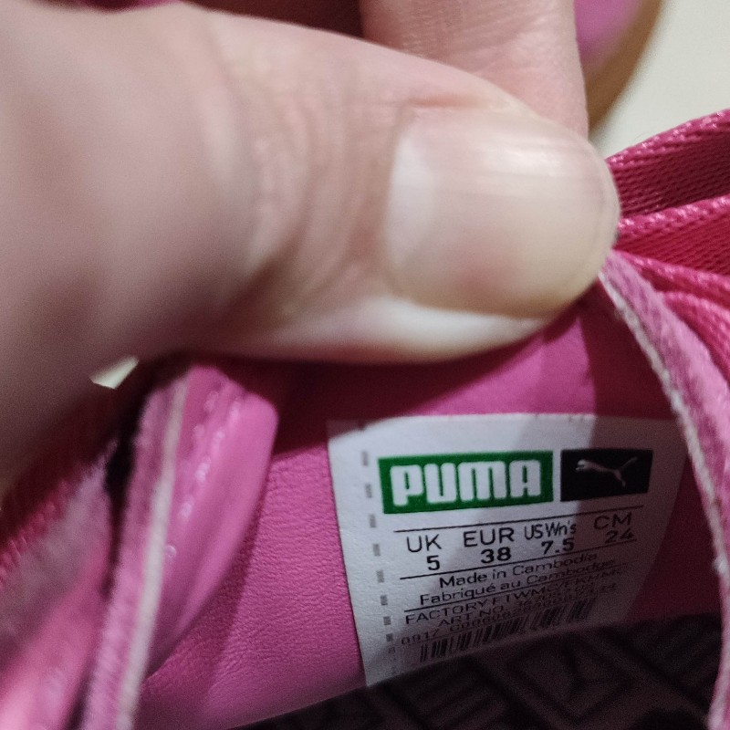 puma suede platform 焦糖底 厚底運動鞋 桃紅-2