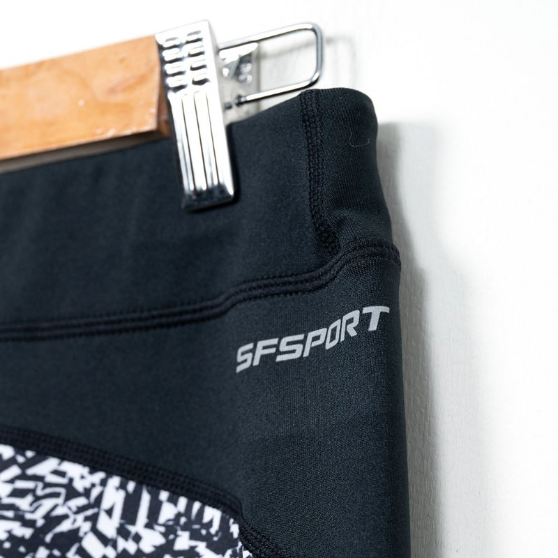 【晞晞私服】ZARA 透膚無袖上衣+SOFO 黑白印花瑜珈褲-6