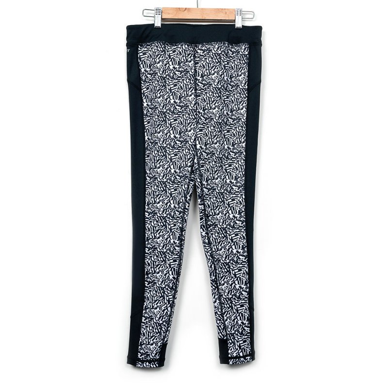 【晞晞私服】ZARA 透膚無袖上衣+SOFO 黑白印花瑜珈褲-8