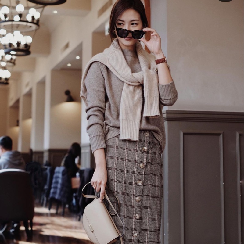 時尚品牌JNFR-知名網紅設計師品牌-毛呢裙裝-0