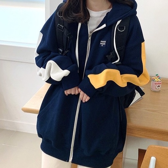 正韓muahmuah 雙色外套-1