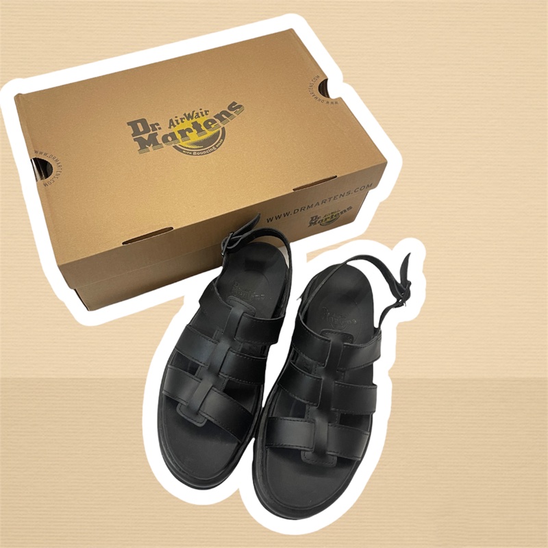 Dr.Martens YELENA BLACK 涼鞋UK4 二手 9成新 沒出門過 馬丁門市購入-0