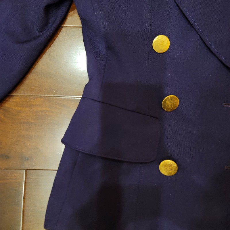 【Y.S.L】高級感紫色雙排扣時尚氣質西裝褲裝套裝-5