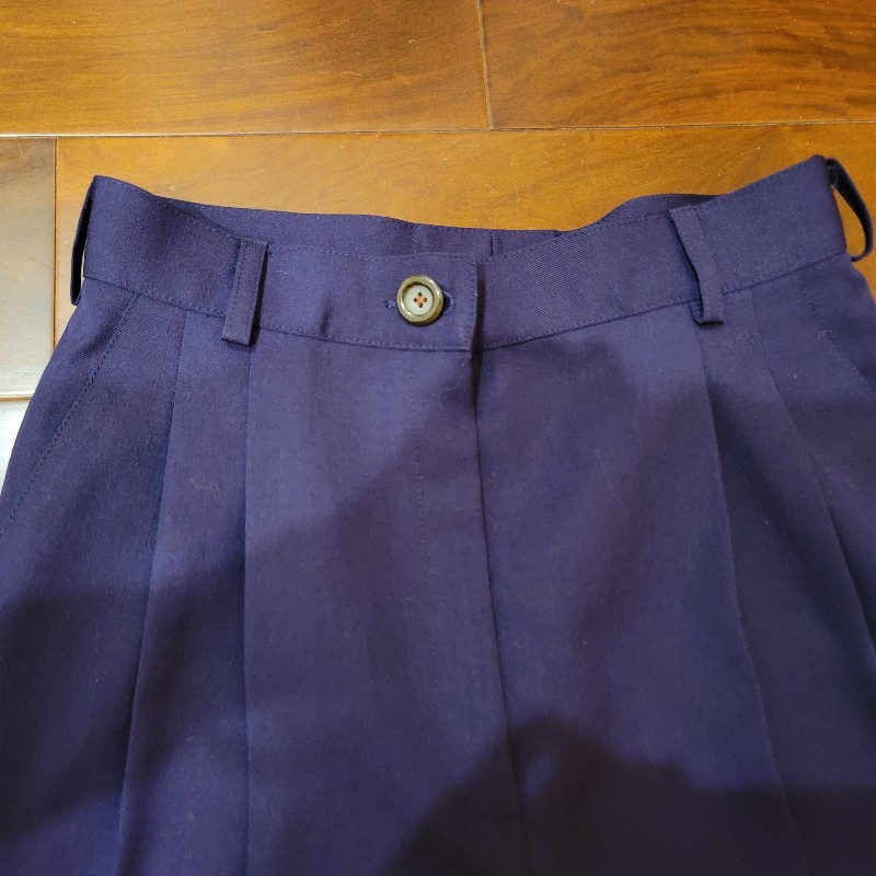 【Y.S.L】高級感紫色雙排扣時尚氣質西裝褲裝套裝-6