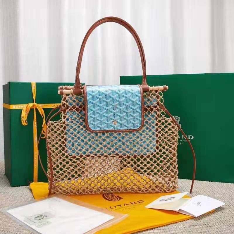 Goyard Aligre手袋 限量款手工編織漁網購物袋-0