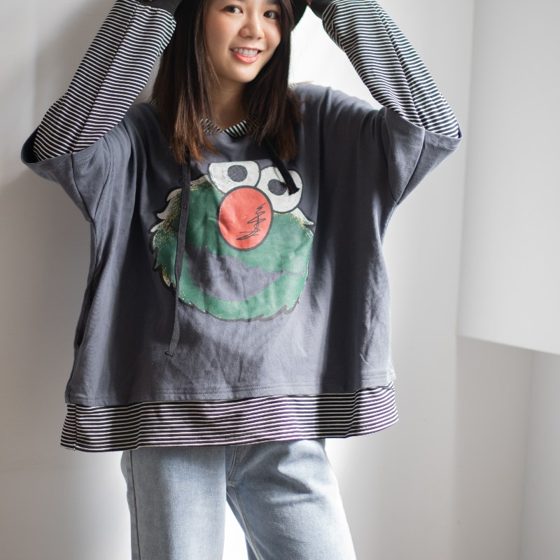 美式古著Emlo帽T-1