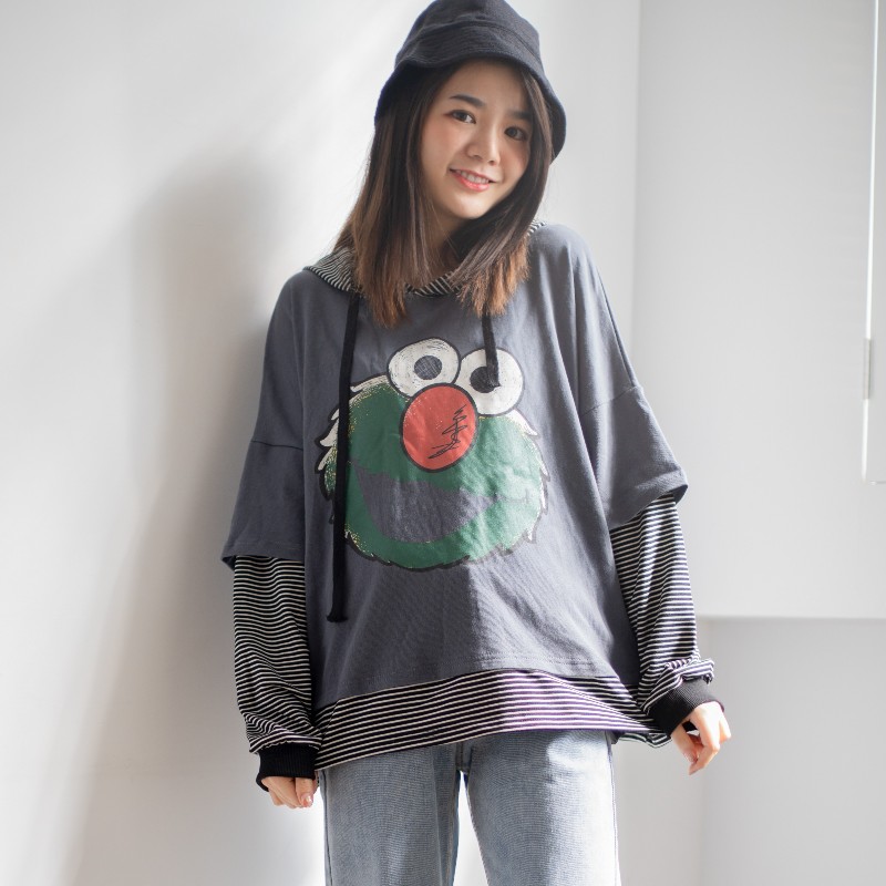 美式古著Emlo帽T-3