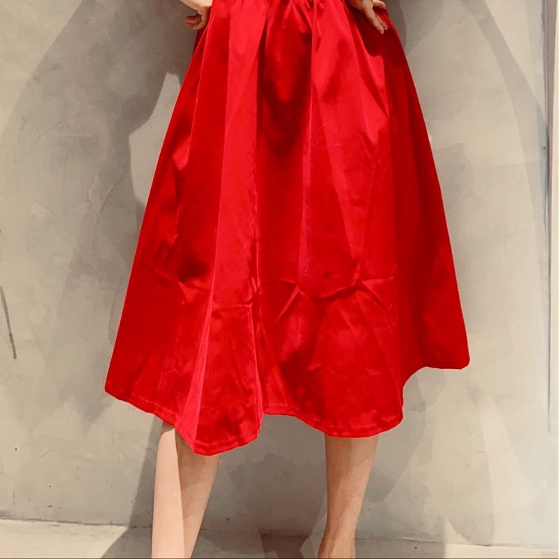 華燈初上80年代紅色復古洋裝-1