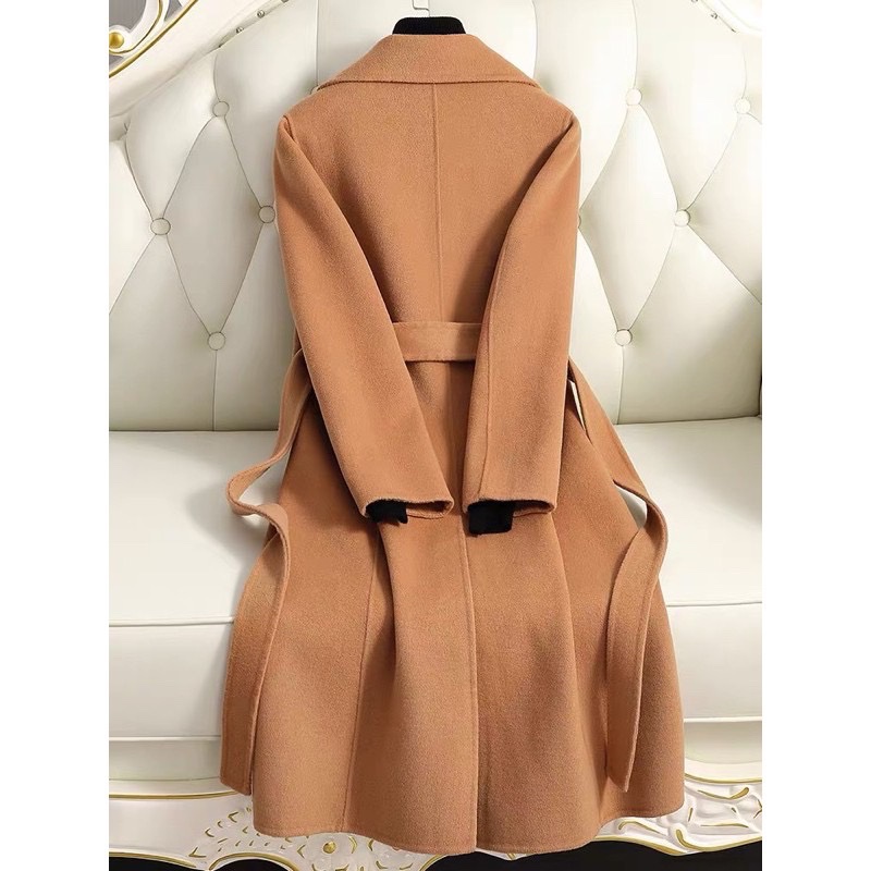 韓國手工訂製 雙面100%澳洲羊毛大衣-1