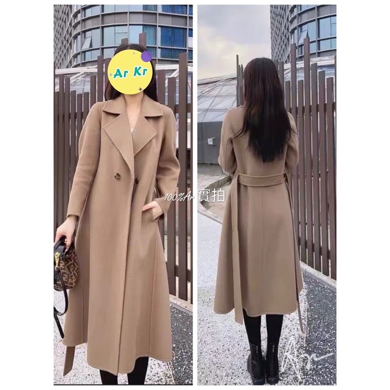 韓國手工訂製 雙面100%澳洲羊毛大衣-2