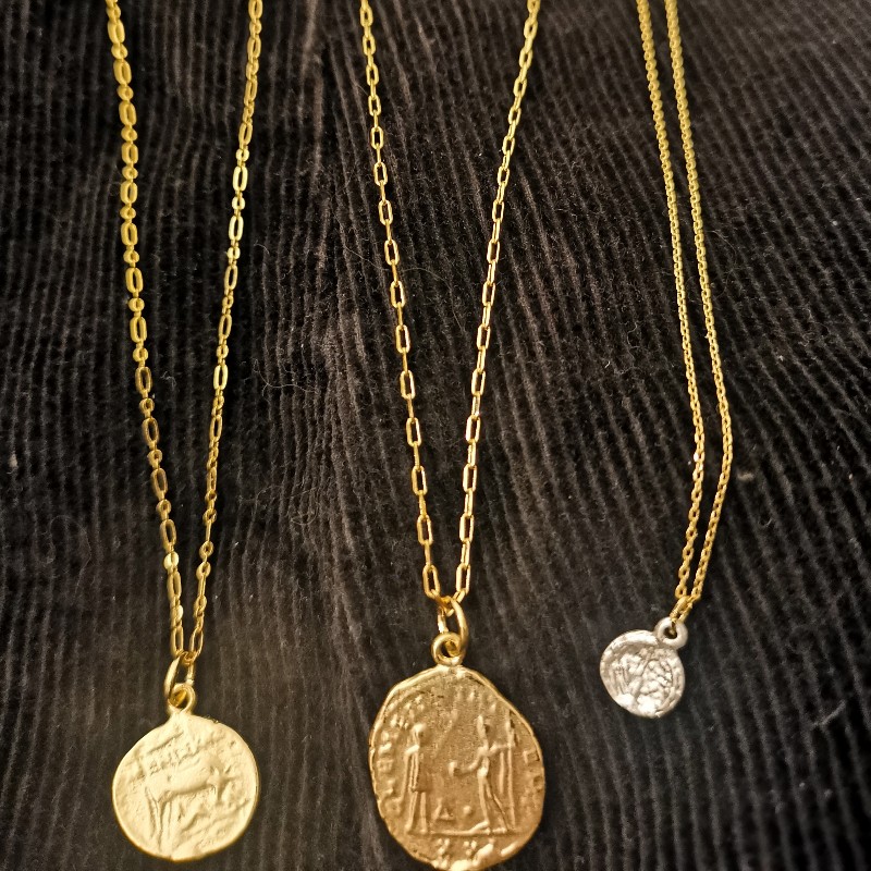 抽象人臉、線條吊墜個性項鍊-1