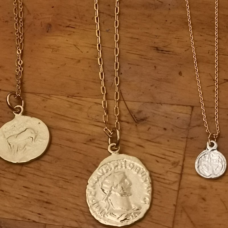 抽象人臉、線條吊墜個性項鍊-2