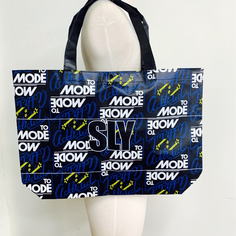 全新SLY日本品牌 購物袋 尼龍托特袋 環保袋-3
