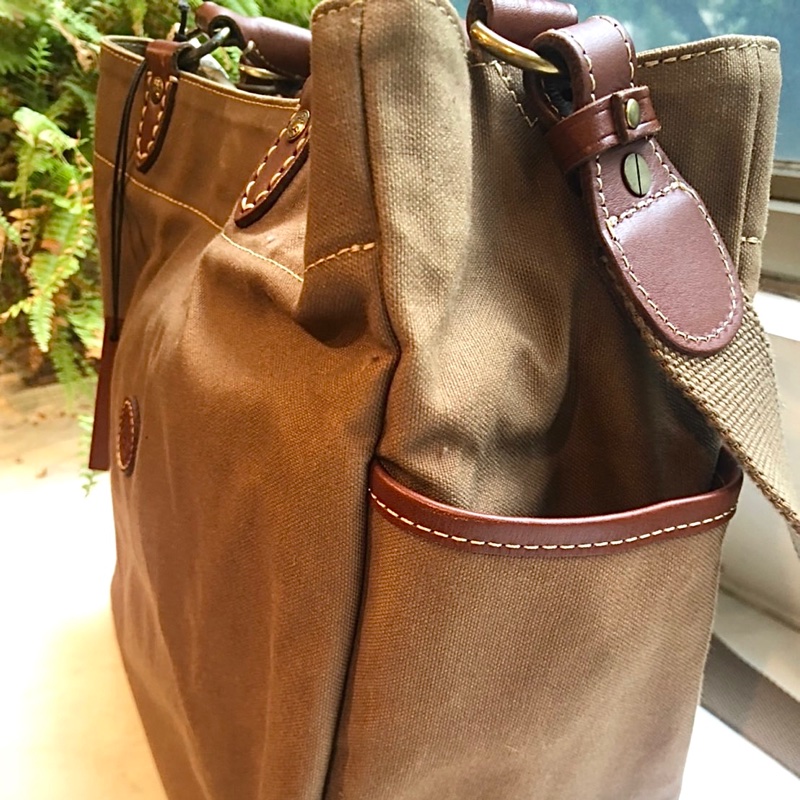 日本頂級帆布品牌Kinoshohampu駝色肩背/斜背包-1