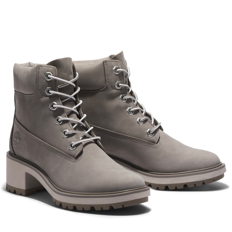 Timberland 女鞋 高筒 灰色 磨砂革 防水 6吋-0