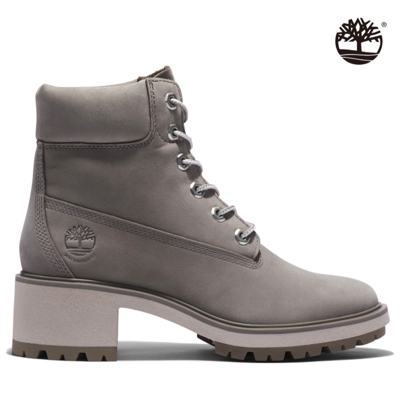 Timberland 女鞋 高筒 灰色 磨砂革 防水 6吋-1