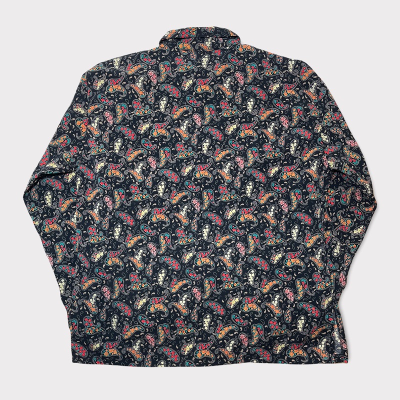 顛復古⚡️復古繽紛變形蟲圖騰古著長袖襯衫❤️男女皆可-5