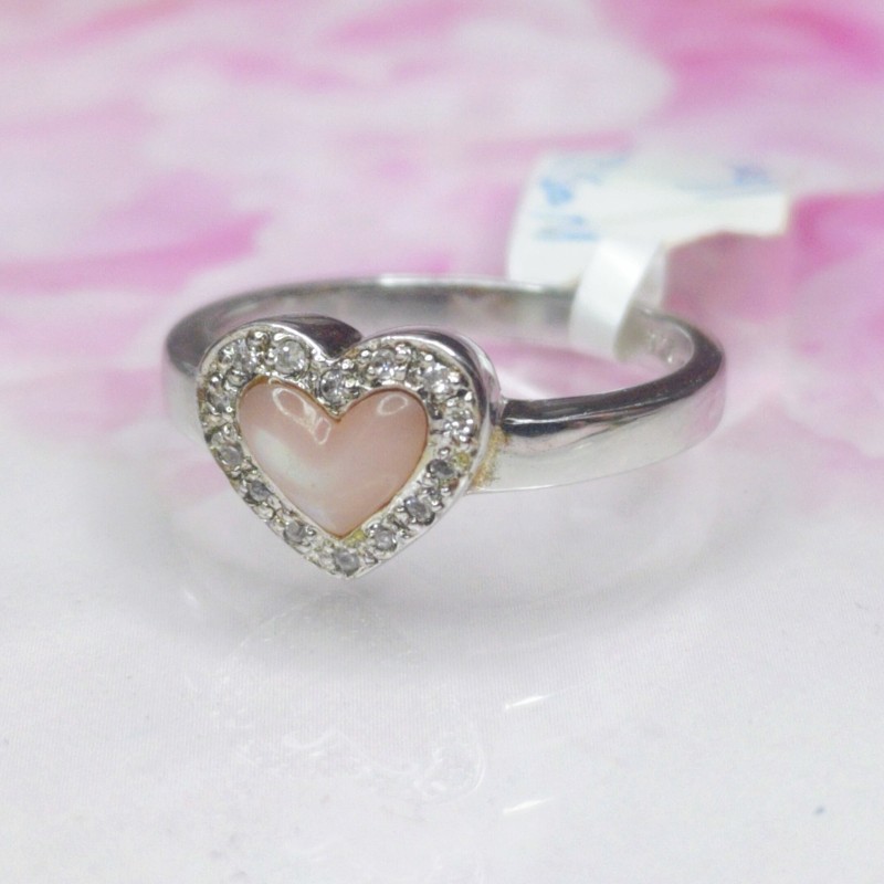 925愛心銀戒-1