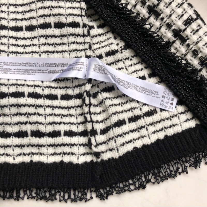 ZARA 黑X白 小香風針織外套(全新)-4