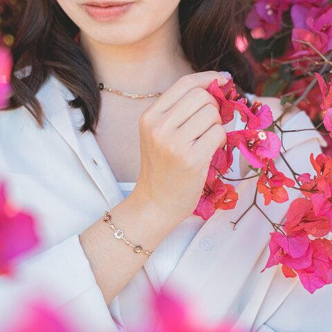 花花鎖骨鍊＆花花手鍊