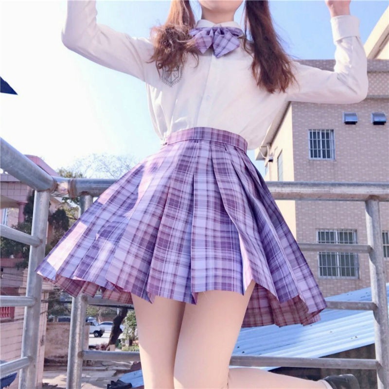 夏季JK制服短裙學生服學生裙領結蝴蝶結可愛甜美清新-7